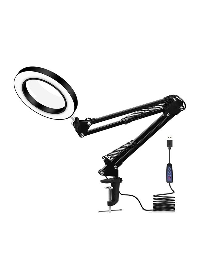 KKmoon Lighting LED 5X Magnifier With Clamp Black - Image 1