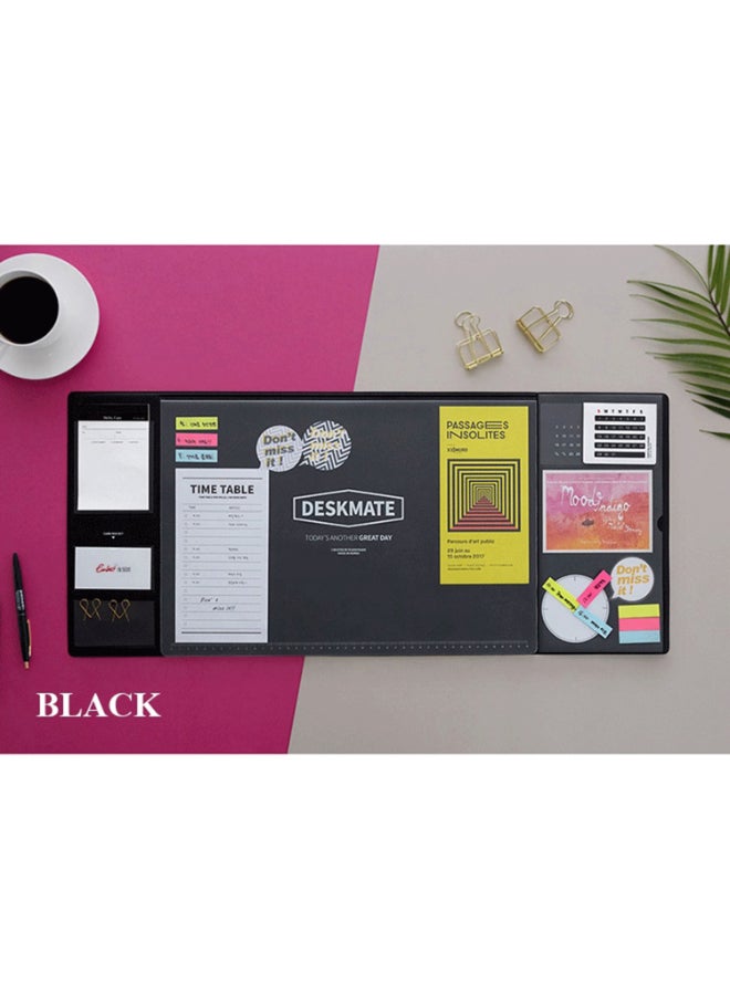 Generic Multifunction Anti-Slip Desk Mouse Pad Black  - Image 2