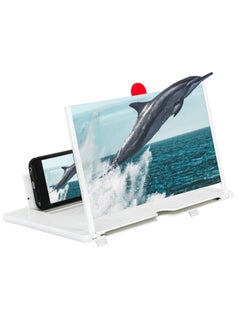 KKmoon 3D Effect Large Screen Magnifier With Desk Holder White  - Image 2