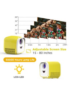 Generic Mini LED Video Overhead Projector Yellow/White  - Image 4
