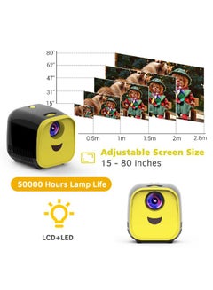 Generic Mini LED Video Overhead Projector Yellow/Black  - Image 2