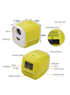 Generic Mini LED Video Overhead Projector Yellow/White  - Image 2