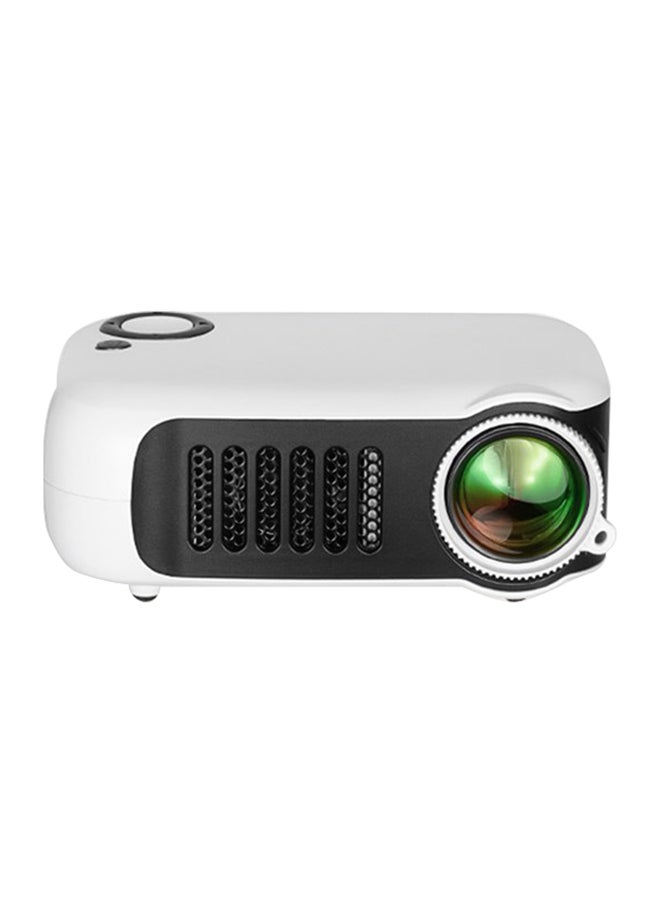 Mini Portable Video Projector White - Image 1