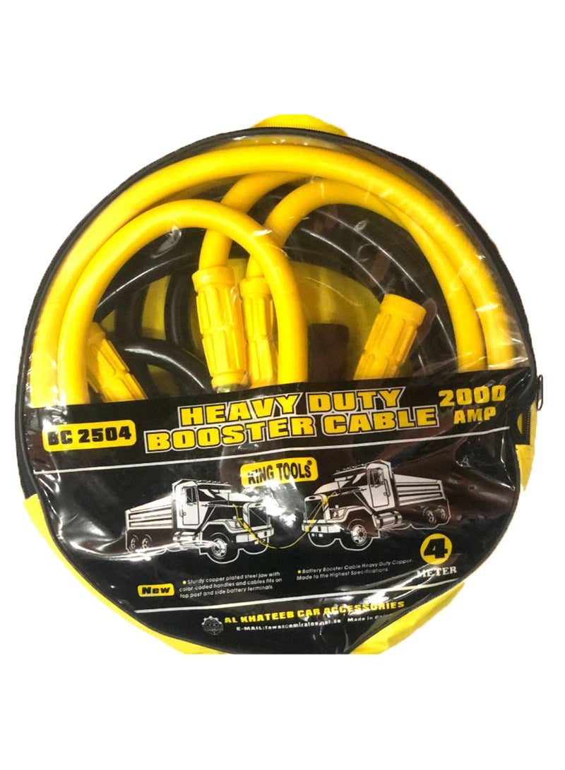 King Tools Car Battery Booster Cable With Round Bag 