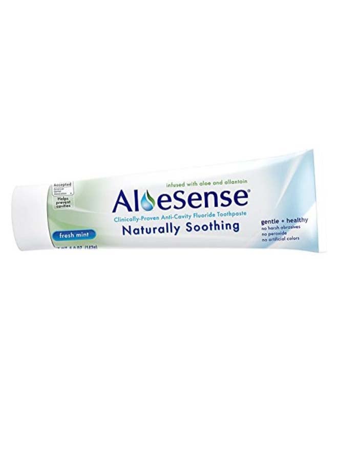 AloeSense - Fresh Mint Naturally Soothing Fluoride Toothpaste - Image 1