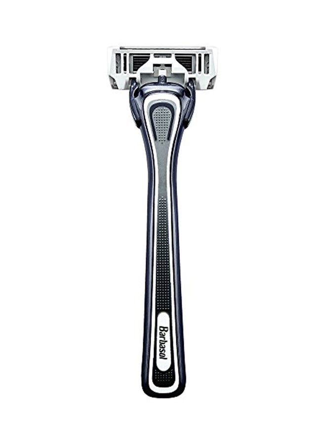 Barbasol Pack Of 3 Ultra 6 Plus Disposable Razor Blue/Silver 1.37X8.47X4.33 - Image 2