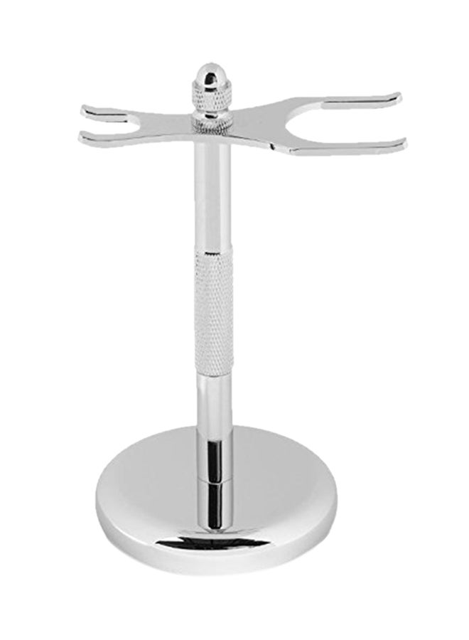 G.B.S Chrome Brush And Razor Shaving Stand Silver 1.5 x 1.5 x 6.2inch