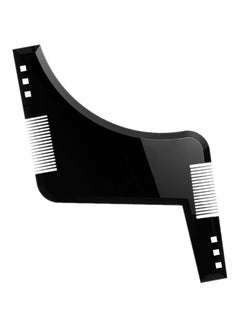 Double-Edged Beard Shaping Comb Black 17 x 11.4cm
