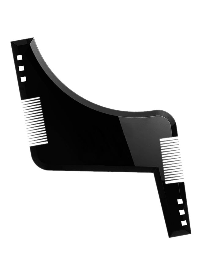 docooler - Double-Edged Beard Shaping Comb Black 17 x 11.4cm - Image 1