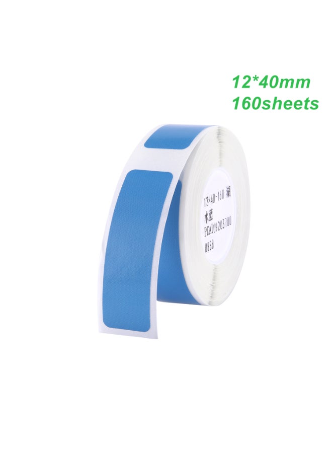 Waterproof Thermal Barcode Printing Label Paper Blue