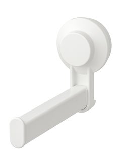 Toilet Roll Holder With Suction Cup White 15centimeter