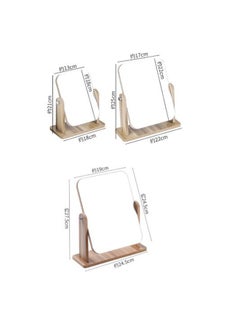 Generic Rotatable Desk Mirror Brown 18 x 13 x 1cm  - Image 4