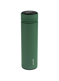 porodo Vacuum Insulated Anti-slip Designed Smart Flask With LCD Screen Temperature Display Green 500ml  - Image 1
