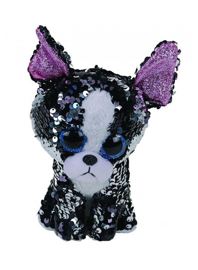 تي واي لعبة محشوة لينة مزينة بترتر قابل للقلب على هيئة كلب بورشا 9بوصة