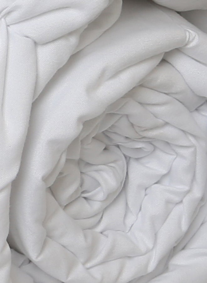 homes r us - Breathable Material Lightweight Duvet Fabric White 230 x 220centimeter - Image 1