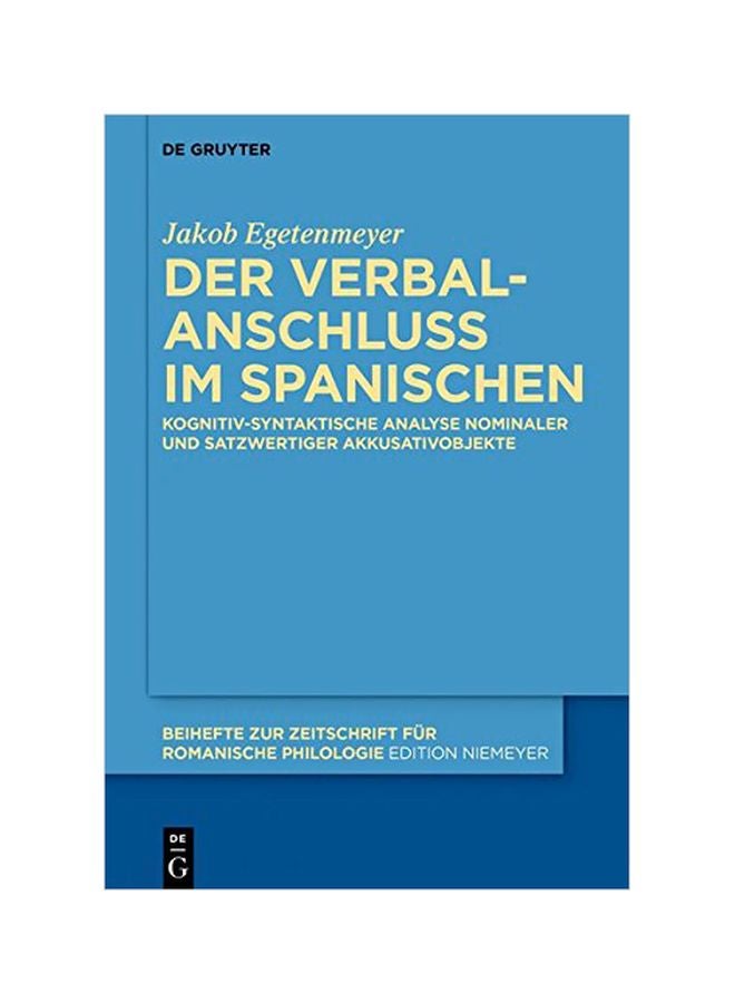 Der Verbalanschluss Im Spanischen hardcover german - 01 November 2019