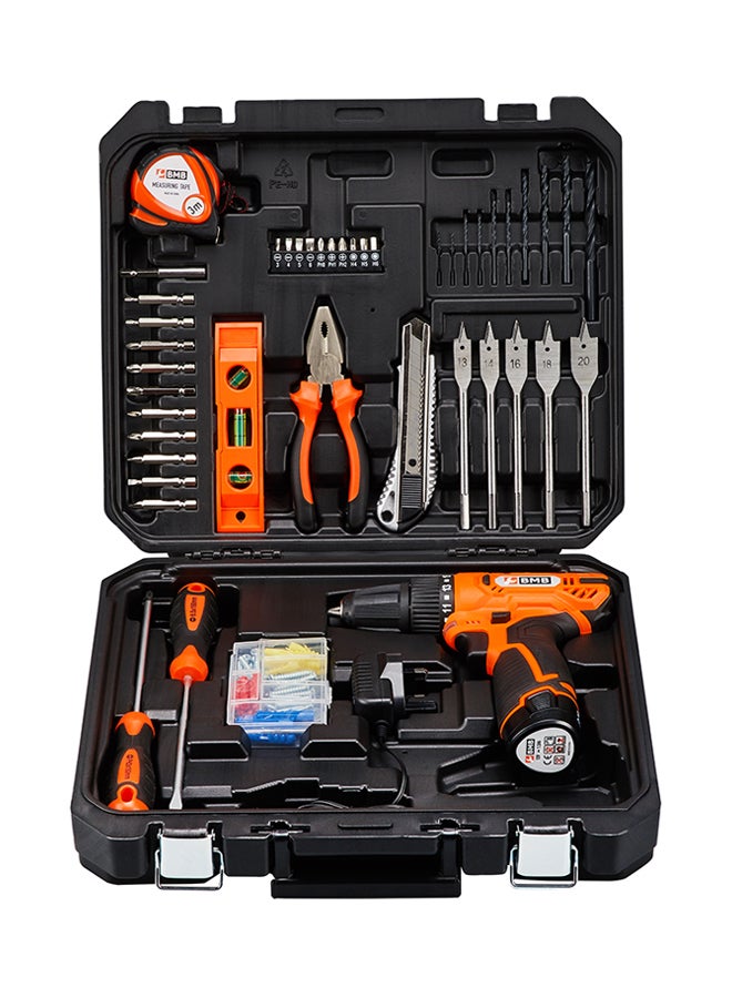 BMB tools 104-Piece Heavy Duty Cordless Drill Set Orange/Black - Image 1
