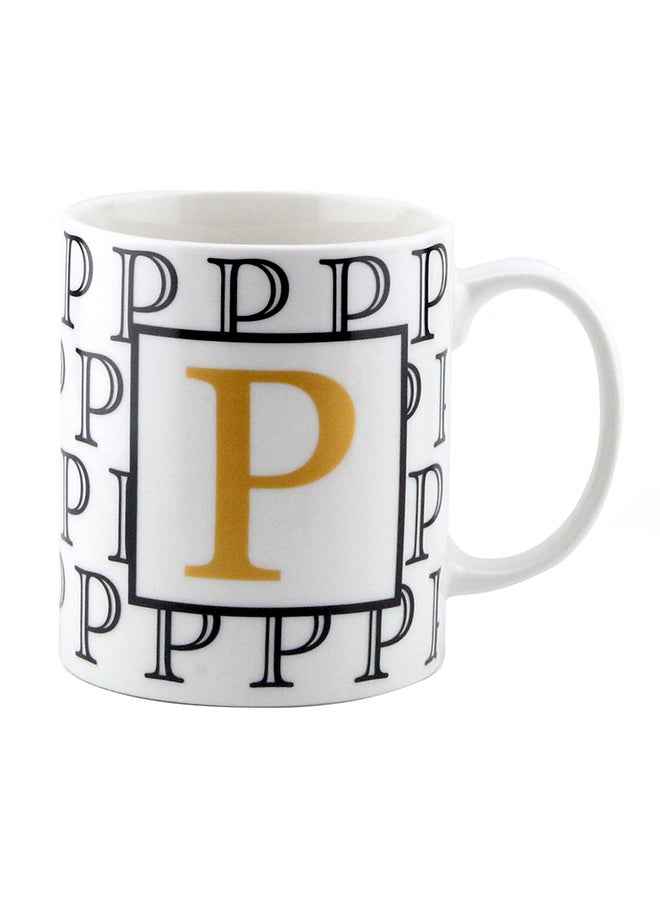 Letter Printed Porcelain Tea And Coffee Mug White - v1580368757/N33988773A_1