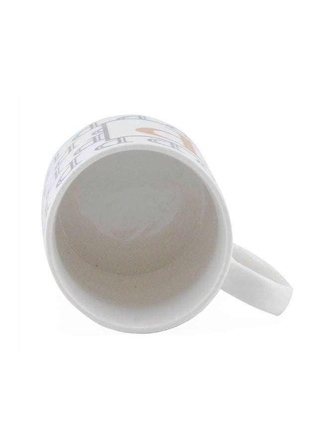 Letter Printed Porcelain Tea And Coffee Mug White - v1580368757/N33988773A_2