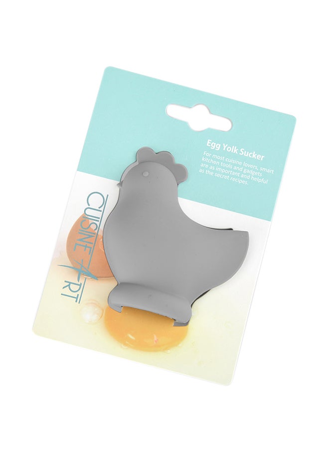 كويزين أرت أداة امتصاص صفار البيض من السيليكون رمادي 8x6.5x4سم - Image 1