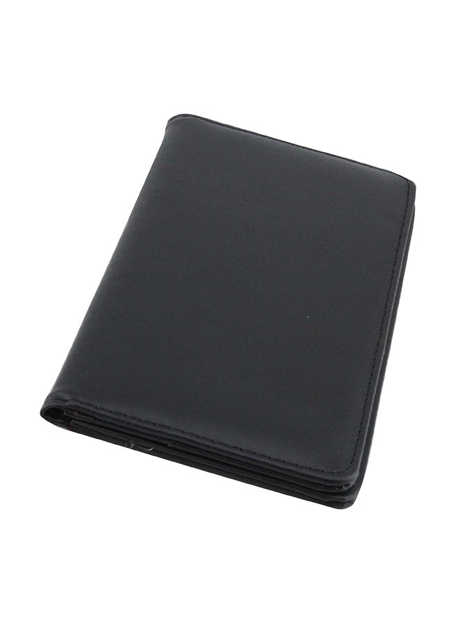Shallow Elegant Leather Bill Folder For Restaurant 11 x 23cm Black  - Image 1