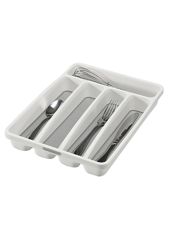 Generic 5 Section Cutlery Drawer Organizer Grey 28.4x4.7x32.2cm  - Image 1