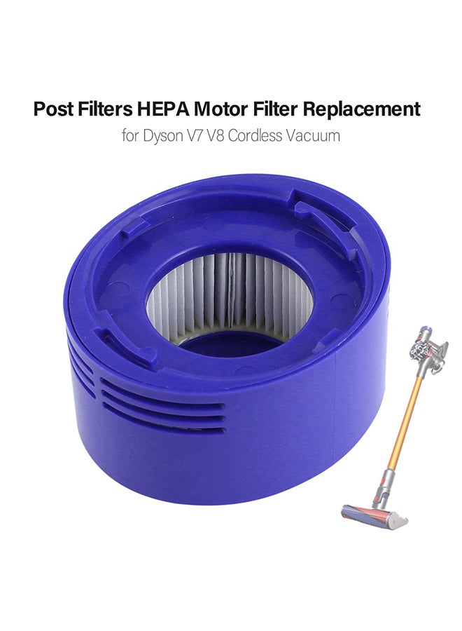 Post Filters Hepa Motor Filter Replacement For Dyson V7 V8 Cordless Vacuum D902 blue  - Image 4