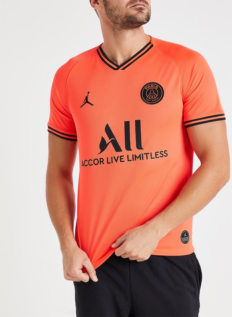 Nike - PSG Logo BRT STAD Jersey Orange/Black - Image 1