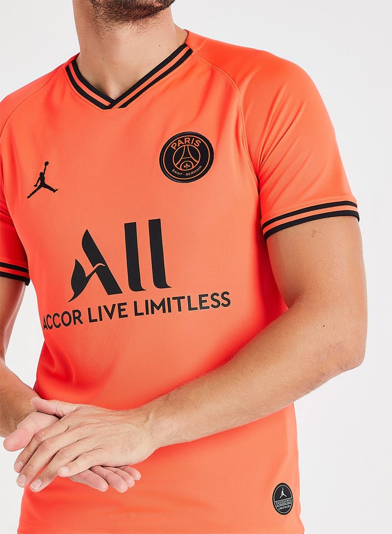 Nike - PSG Logo BRT STAD Jersey Orange/Black - Image 1