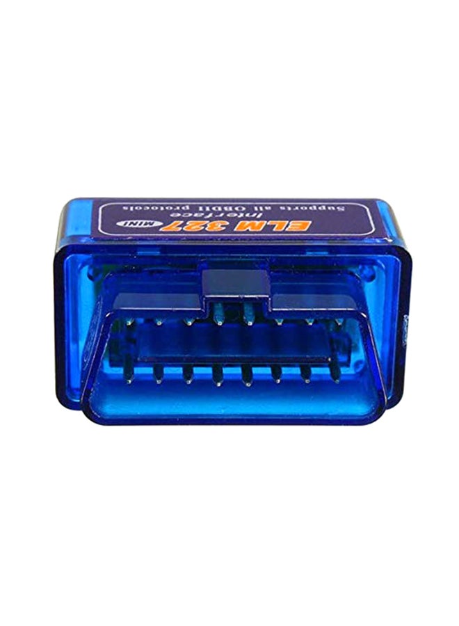 ELM 327 Bluetooth Diagnostic Car Auto Interface Scanner Blue 6.1 x 4.7 x 1.2inch - Image 2