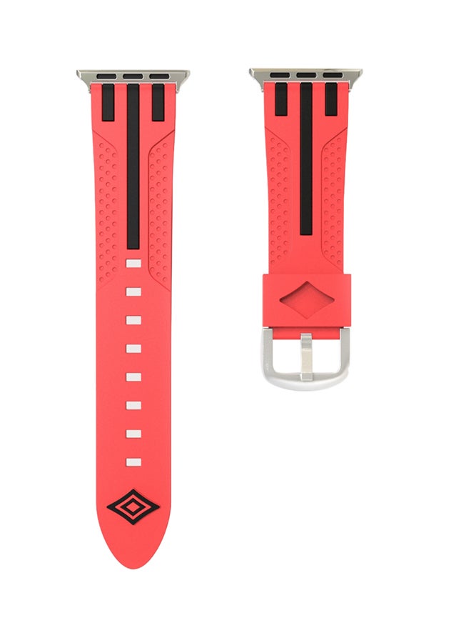 Replacement Band For Apple Watch 42mm Red / Black - Image 1