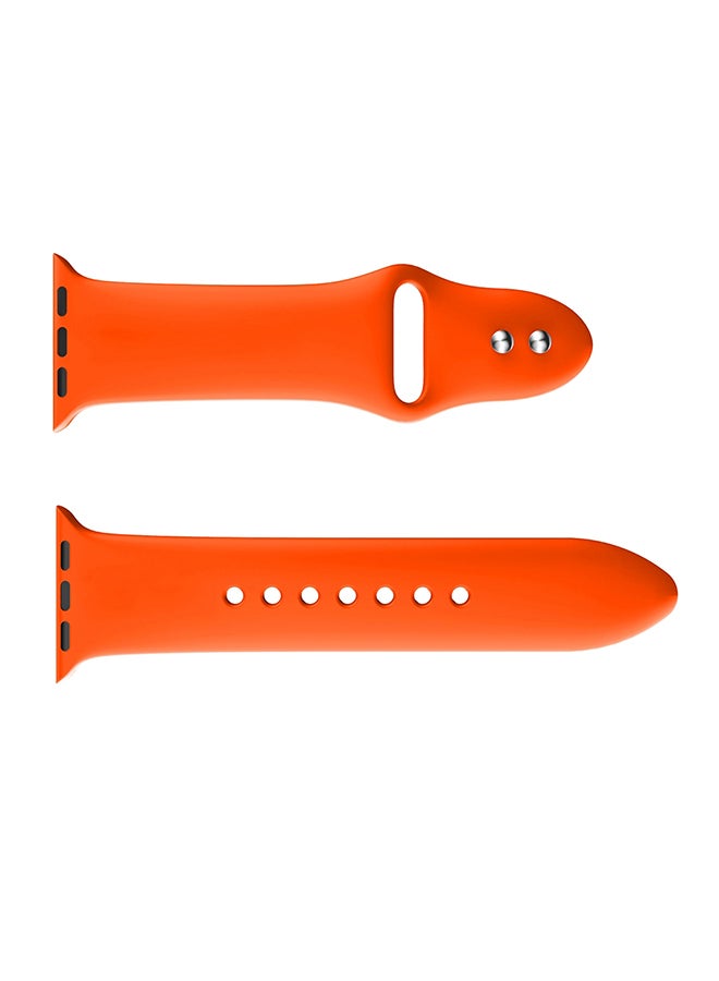 Replacement Band for Apple Watch Series 3 / 2 / 1 42mm Orange - Image 1