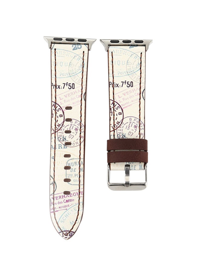 باند بديل لساعة أبل ووتش سيريز 3/ 2/ 1 مقاس 42 مم بيج - Image 1