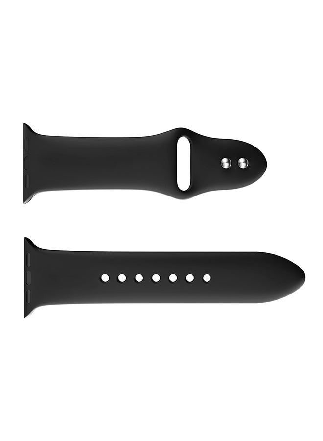 Replacement Band for Apple Watch Series 3 / 2 / 1 38mm Black - Image 1