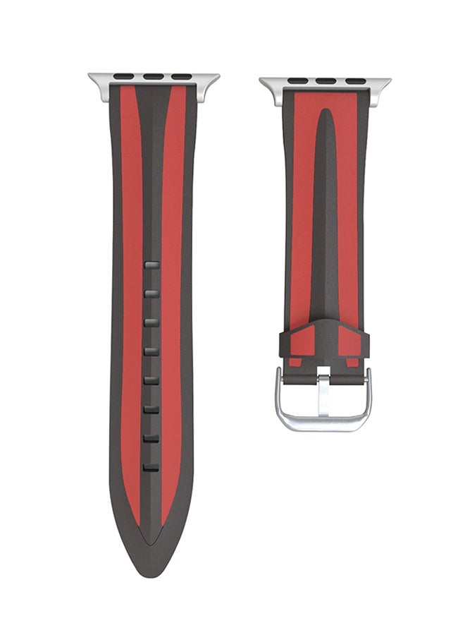 Replacement Band For Apple Watch Series 3 / 2 / 1 38mm Black/Red - Image 1