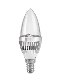 بيوينتي مصباح LED بتصميم شمعة بألوان متغيرة فضي / شفاف 11 x 6سم  - Image 1