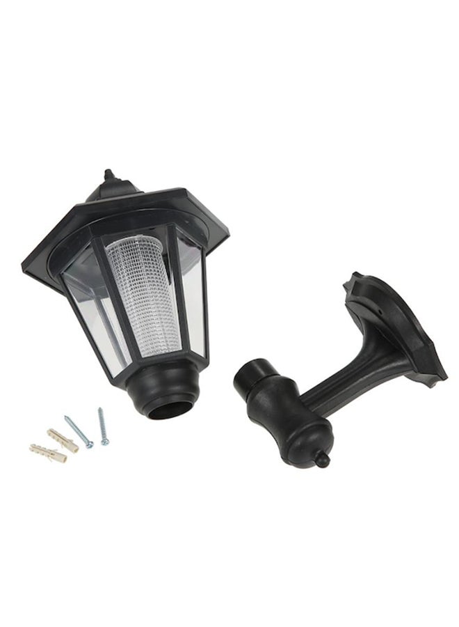 Beauenty Hexagonal LED Solar Powered Wall Light White/Black 16x20x31cm - Image 2