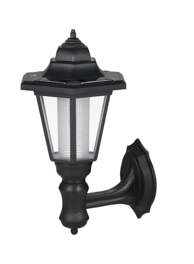 Beauenty Hexagonal LED Solar Powered Wall Light White/Black 16x20x31cm - Image 1