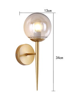 Modern Style LED Wall Light Gold/Clear 13 x 34cm - v1580379128/N34125495A_2