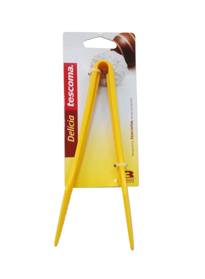 tescoma Miniature Serving Tongs Yellow 2.7x7x20.4cm 