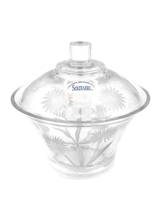 Sugar Bowl With Cover Clear 14X14X9centimeter