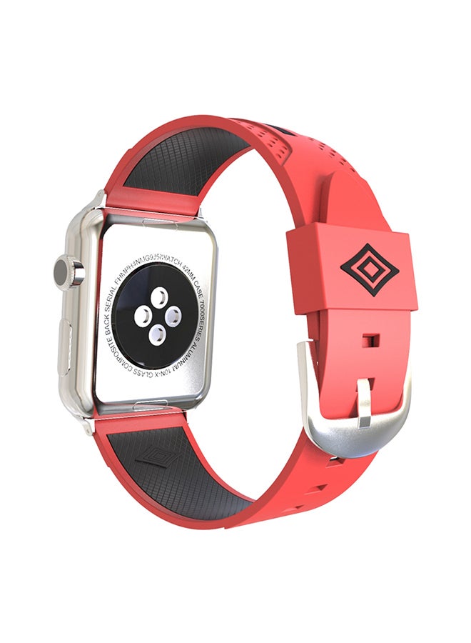 Replacement Band For Apple Watch 42mm Red / Black - Image 3