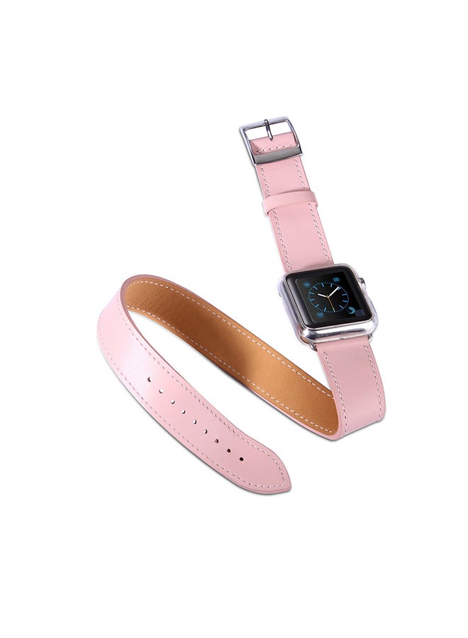 سوار بديل لساعة أبل بقياس 42 مم وردي - Image 2