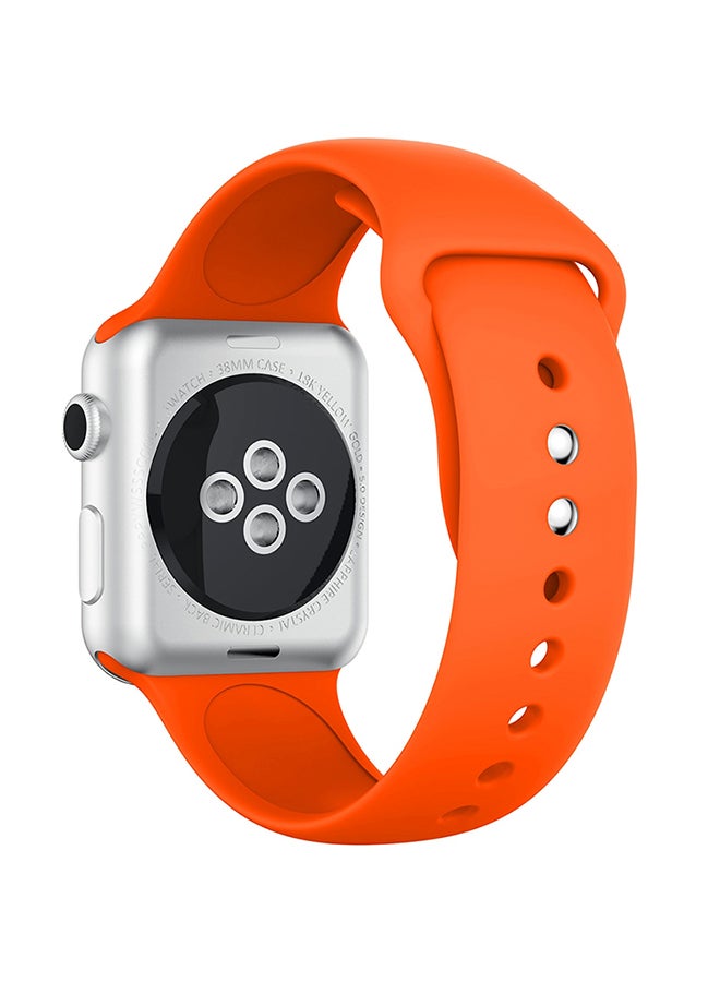 Replacement Band for Apple Watch Series 3 / 2 / 1 42mm Orange - Image 3