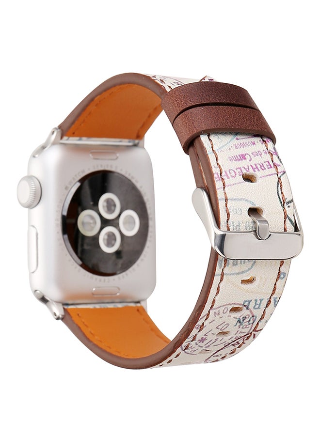 باند بديل لساعة أبل ووتش سيريز 3/ 2/ 1 مقاس 42 مم بيج - Image 3