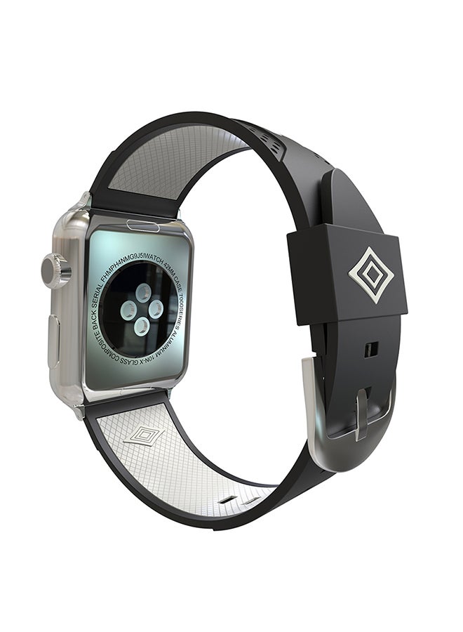 Replacement Band For Apple Watch 42mm Black / White - Image 2