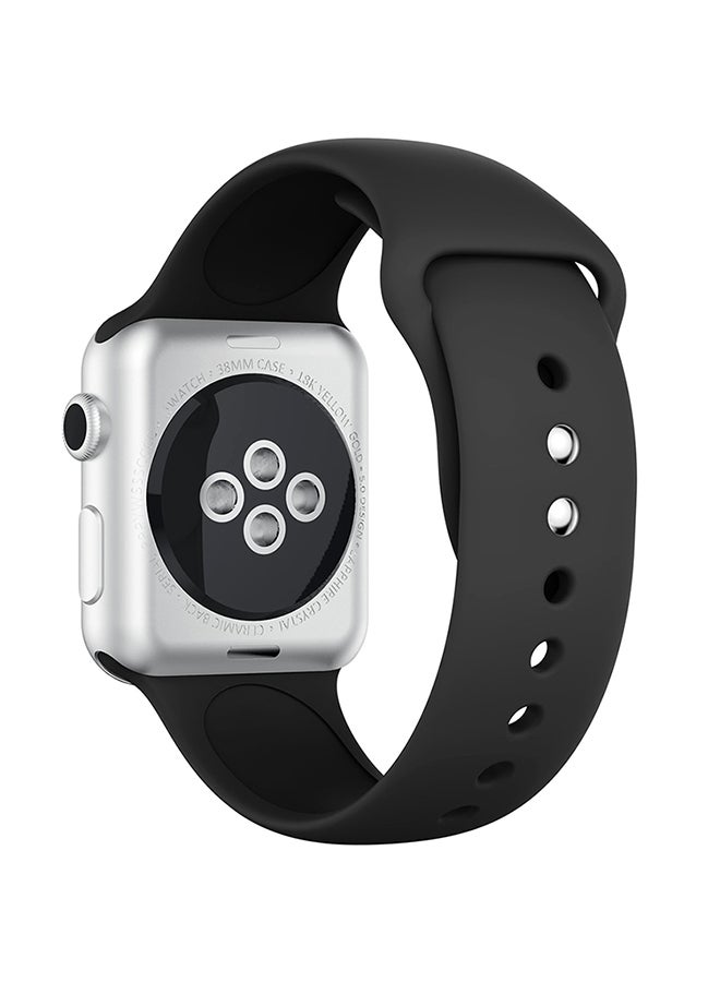 Replacement Band for Apple Watch Series 3 / 2 / 1 38mm Black - Image 3