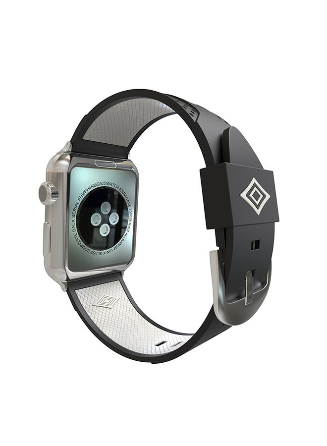 Replacement Band For Apple Watch 38mm Black / White - Image 3