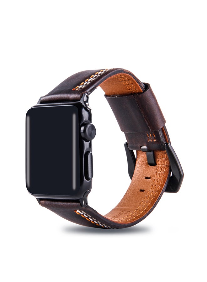 Replacement Band For Apple Watch Series 3 / 2 / 1 42mm Coffee - Image 4
