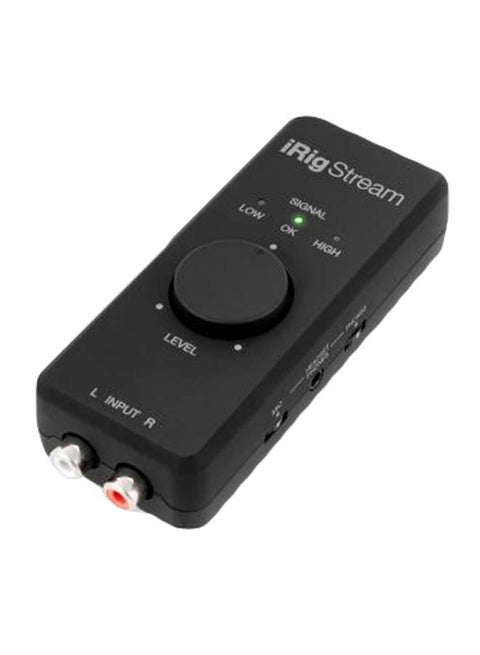 Irig Stream - Streaming Audio Interface For Iphone, Ipad And Mac/Pc Black